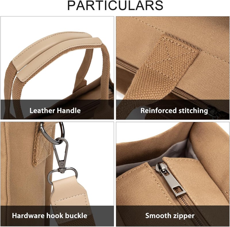 GASSDA Tote Bags for Women Canvas Tote Purse Crossbody with Pockets Top Handle Shoulder Satchel Bag for Women - Image 5